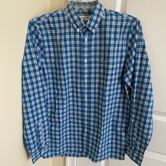 Lacoste Other - Lacoste Men’s Shirt 42L Regular Fit NWT
Blue and White